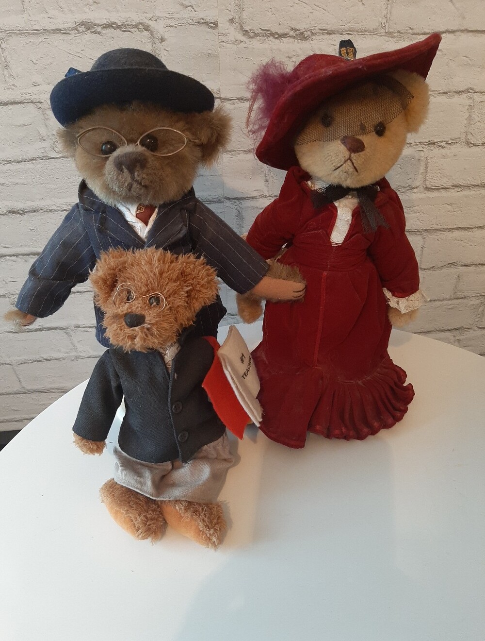Brass Buttons Bear Set Of 3